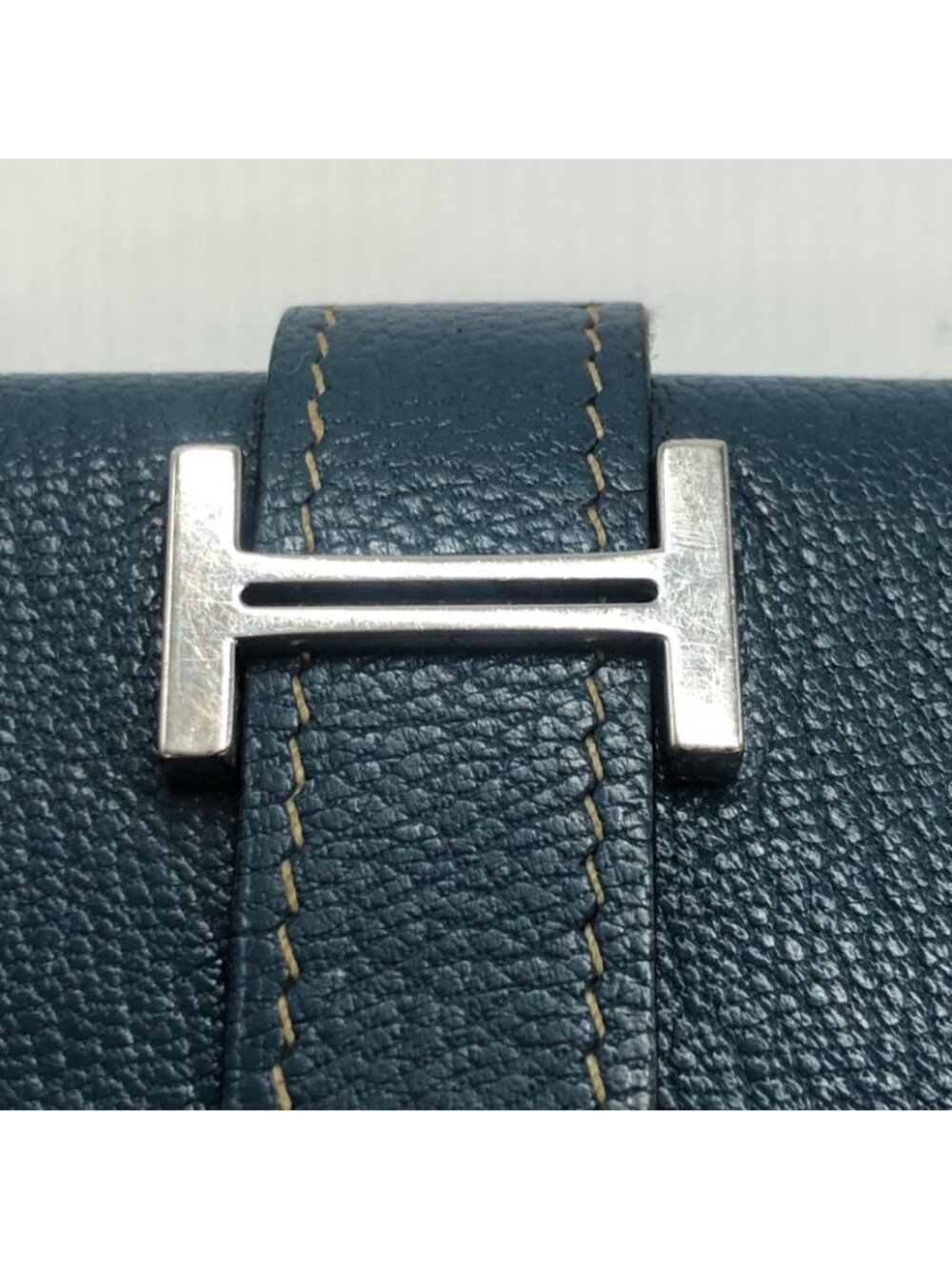 ★SOLD★ Hermes Bifold Wallet Bearn Blue Card Billfold - Picture 16 of 16